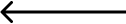 Left-pointing arrow icon indicating navigation or direction control on dental website.